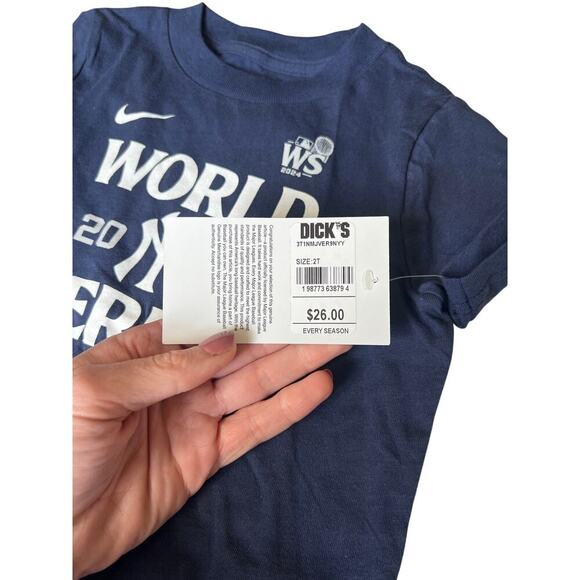 Toddler New York Yankees Nike Navy 2024 World Series T-Shirt, size 2T, NWT! - Picture 5 of 8